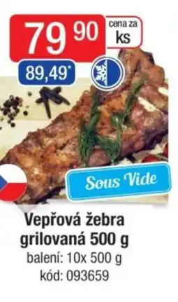 Qanto Vepřová žebra grilovaná nabídka