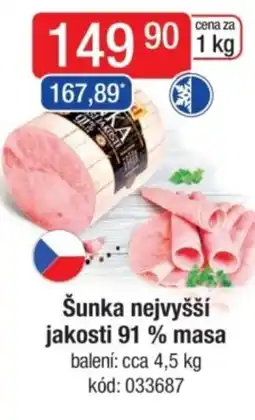 Qanto Šunka nejvyšší jakosti 91 % masa nabídka