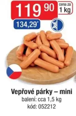 Qanto Vepřové párky - mini nabídka