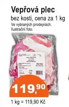 COOP DISKONT Vepřová plec nabídka