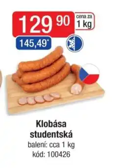 Qanto Klobása studentská nabídka