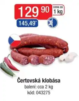 Qanto Čertovská klobása nabídka