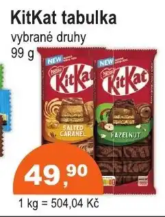 COOP DISKONT KITKAT Tabulka nabídka