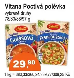 COOP DISKONT VITANA Poctivá polévka nabídka