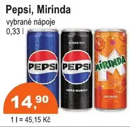 COOP DISKONT Pepsi, mirinda nabídka