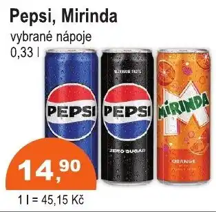 COOP DISKONT Pepsi, mirinda nabídka