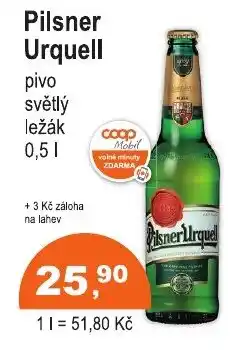 COOP DISKONT Pilsner urquell nabídka