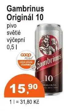 COOP DISKONT GAMBRINUS Originál 10 nabídka