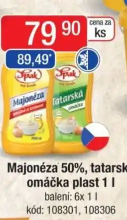 Qanto Majonéza 50%, tatarská omáčka plast nabídka