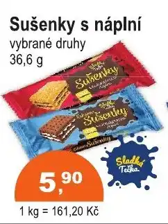 COOP DISKONT Sušenky s náplní nabídka