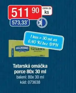 Qanto HELLMANN'S Tatarská omáčka porce nabídka
