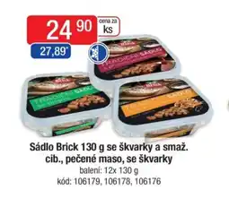 Qanto Sádlo Brick se škvarky a smaž. cib., pečené maso, se škvarky nabídka