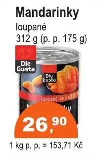 COOP DISKONT Mandarinky nabídka
