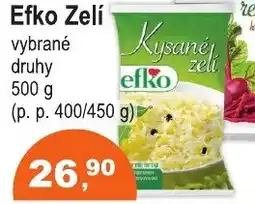 COOP DISKONT Efko zelí nabídka