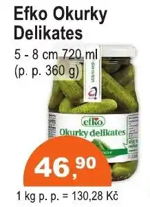 COOP DISKONT EFKO Okurky delikates nabídka