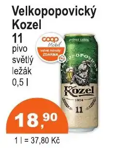 COOP DISKONT Velkopopovický kozel 11 nabídka