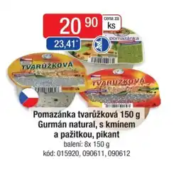 Qanto Pomazánka tvarůžková Gurmán natural, s kmínem a pažitkou, pikant nabídka