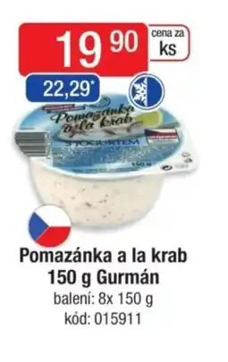 Qanto Pomazánka a la krab Gurmán nabídka