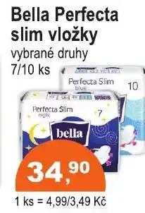 COOP DISKONT BELLA Perfecta slim vložky nabídka