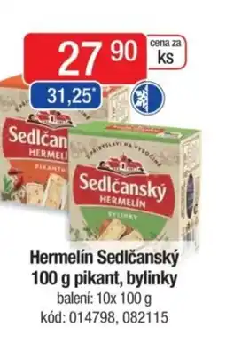 Qanto Hermelín Sedlčanský pikant, bylinky nabídka