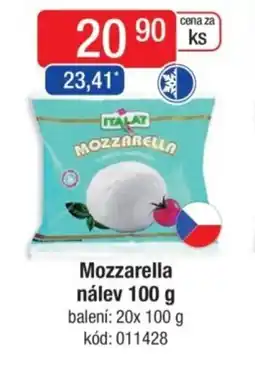 Qanto Mozzarella nálev nabídka