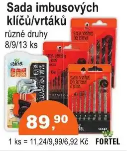 COOP DISKONT Sada imbusových klíčů/vrtáků nabídka