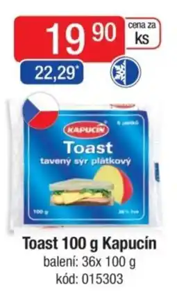 Qanto Toast Kapucín nabídka