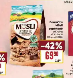 Billa Bonavita müsli zapékané nabídka