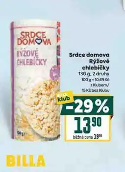 Billa Rýžové chlebíčky nabídka