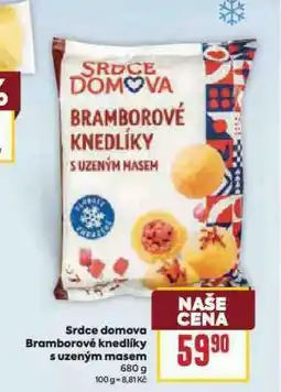 Billa Bramborové knedlíky s uzeným masem nabídka