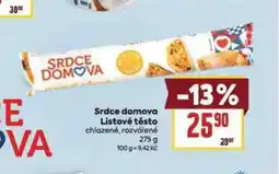 Billa Listové těsto nabídka