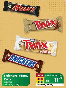 Tamda Foods Snickers, mars, twix nabídka