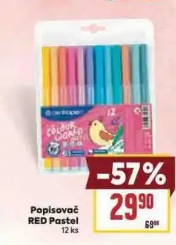 Billa Popisovače red pastel nabídka