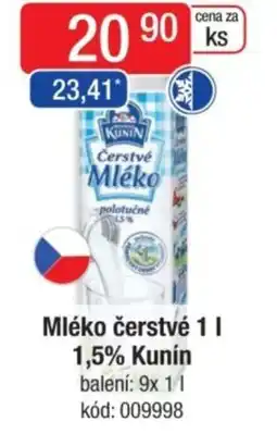 Qanto Mléko čerstvé 1,5% Kunín nabídka