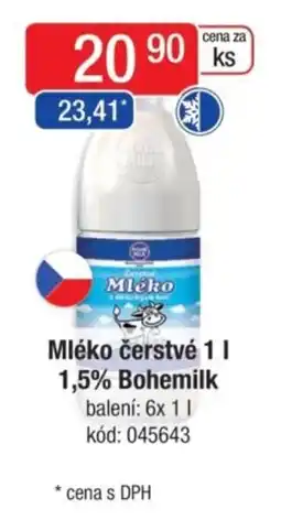 Qanto Mléko čerstvé 1,5% Bohemilk nabídka