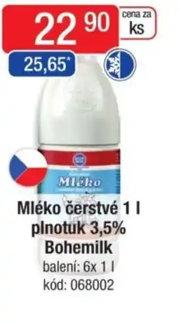 Qanto Bohemilk Mléko čerstvé plnotuk 3,5% nabídka