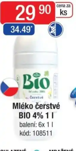 Qanto Mléko čerstvé Bio 4% nabídka