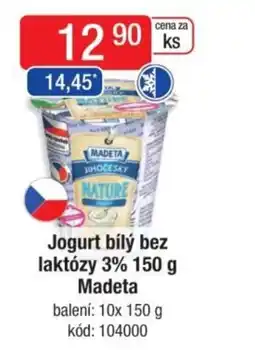 Qanto MADETA Jogurt bílý bez laktózy 3% nabídka