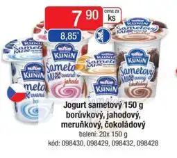 Qanto Jogurt sametový borůvkový, jahodový, meruňkový, čokoládový nabídka