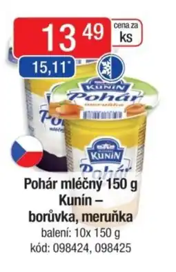 Qanto Pohár mléčný Kunín - borůvka, meruňka nabídka
