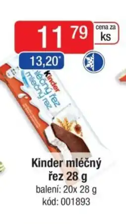 Qanto Kinder mliečny rez nabídka