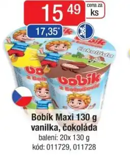 Qanto Bobík Maxi vanilka, čokoláda nabídka