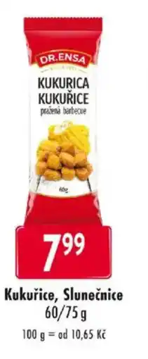 Qanto DR.ENSA Kukuřice, Slunečnice nabídka