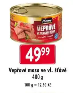 Qanto Vepřové maso ve vl. šťávě nabídka