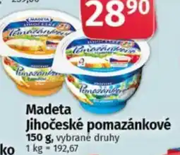 COOP TIP MADETA Jihočeské pomazánkové nabídka