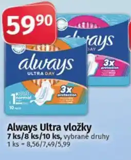 COOP TIP Always Ultra vložky nabídka