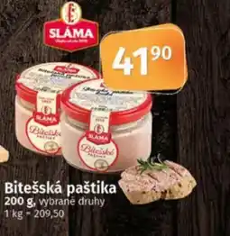 COOP TIP SLAMA Bitešská paštika nabídka