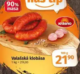 COOP TIP Valašská klobása nabídka