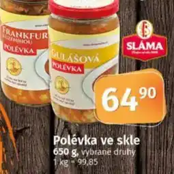 COOP TIP SLÁMA Polévka ve skle nabídka