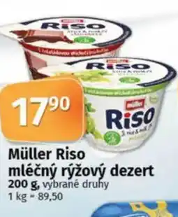 COOP TIP Müller Riso mléčný rýžový dezert nabídka